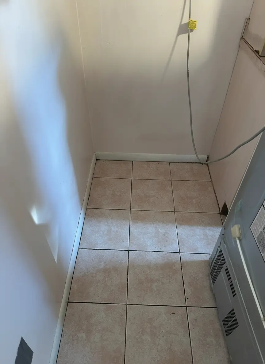 Floor corner after a Trustyclean deep clean